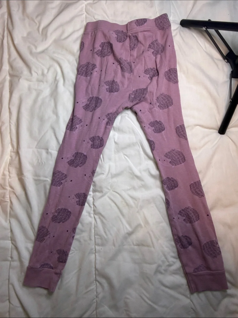 Old Navy Mauve Leaf-Print Stretch Leggings